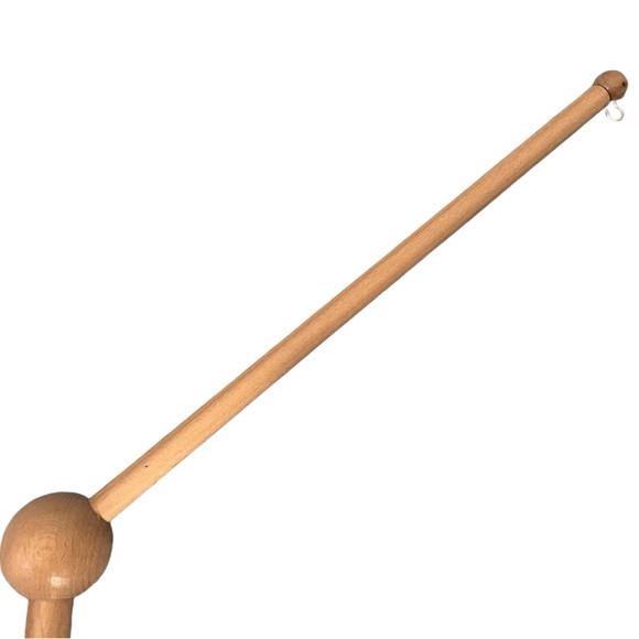 EUC - Boho Baby Mobile - Gender Neutral - Natural Wood w/ Gray and White Accents - Picture 6 of 6